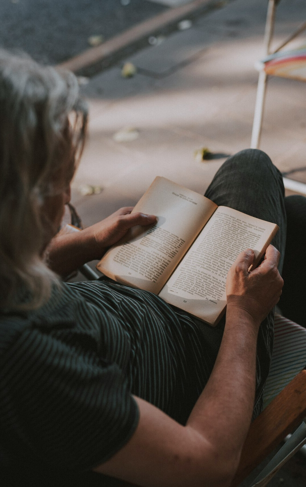 detective reading old book