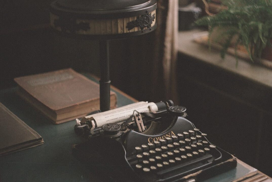 author editing manuscript